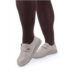 01-7581-5 BEIGE Ботинки демисезонные женские (натуральная кожа)