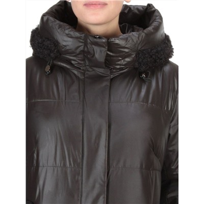 21-982 BLACK Куртка зимняя женская AIKESDFRS (200 гр. холлофайбера)