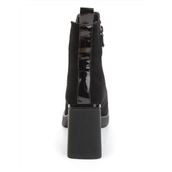 04-M3-835 BLACK Ботильоны зимние женские (натуральная замша, натуральный мех)