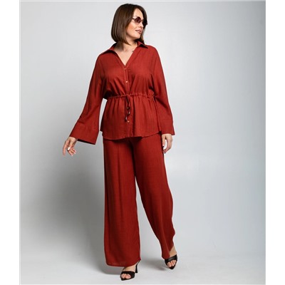 Костюм #ОКТ215002, терракотовый