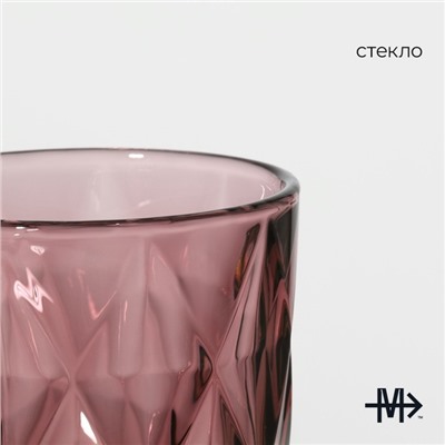 Набор стаканов Magistro «Круиз», 350 мл, 8×12,5 см, 6 шт, стекло, цвет розовый