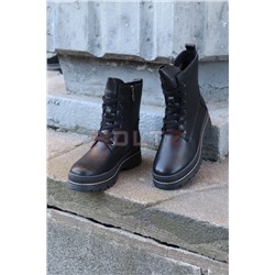 Женские черные зимние ботинки F9727-71XMN