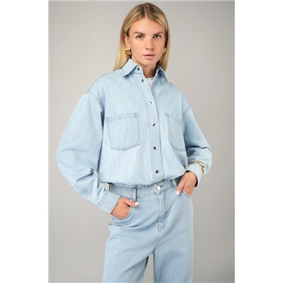 Женская джинсовая рубашка Happyfox