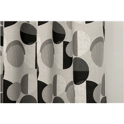 Комплект штор Neula, серый в круги (gris), 160*270 см (df-104136)