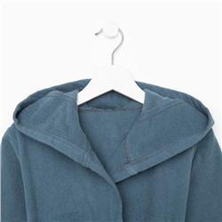 Халат махровый детский «Этель. Джентльмен», размер 34 (122-128 см), синий