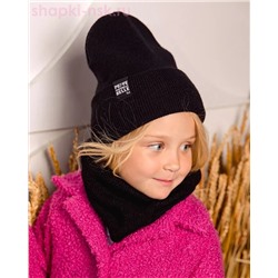 PQ 18 PD 18 Комплект для девочки (колпак+снуд) (52-54)