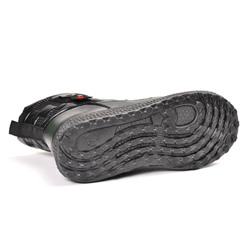 LD-750 Fashion T-B17-1-МП/Z Полусапожки женские чер нейлон+иск кожа, подклад иск мех
