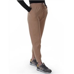 2510-K BEIGE Брюки спортивные утепленные женские (85% хлопок, 10% полиэстер, 5% спандекс)