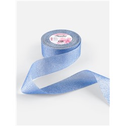 Лента парчовая, 40 мм, 23±1 м, синяя №037