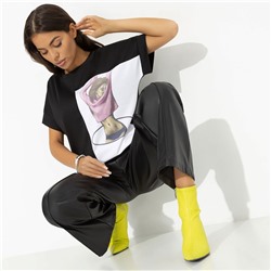 Футболка с принтом, Ты в деле (black)