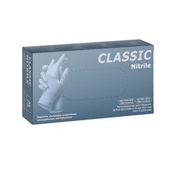 Перчатки нитриловые голубые ZP Classic Nitrile размер S, 100 шт. (50 пар)