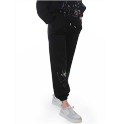 005 BLACK Костюм спортивный зимний женский (95% хлопок, 5% полиэстер)