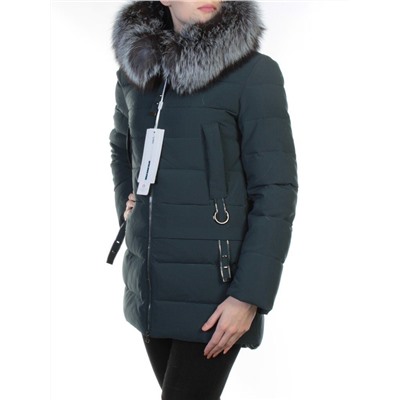 266 DK. GREEN Куртка зимняя с чернобуркой OMMEITT
