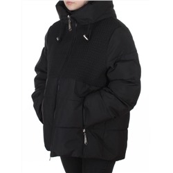 YR-6619 BLACK Куртка зимняя женская (150 гр. холлофайбер)