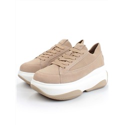 05-A9000-3 DK. BEIGE Кроссовки женские (натуральная замша)