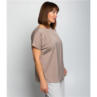 Блуза #ОКТ035001-1, тёмно-бежевый