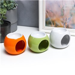 Аромалампа для эфирных масел «Яркий шар», керамика, 7.5×9×8 см, МИКС