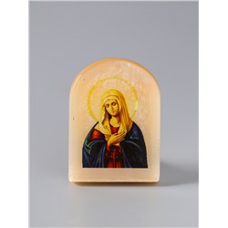 Икона настольная «Богородица. Умиление», 6×5 см, селенит