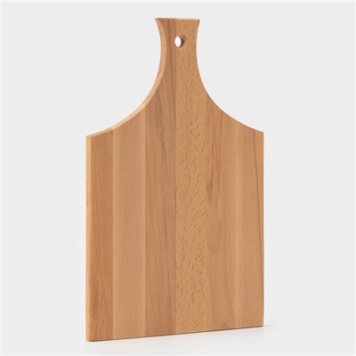 Доска разделочная с ручкой Magistro, 40×24×1.2 см, дерево дуб