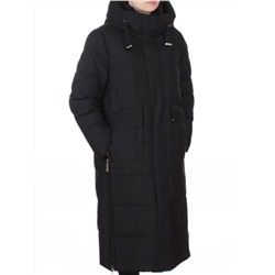 8359 BLACK Пальто зимнее женское (200 гр. холлофайбер)