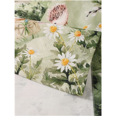 Кухонный набор «Этель. Пасха в лесу»: скатерть 148×112±2 см с ГМВО, салфетка 40×40 см - 4 шт.