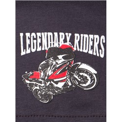 Шапка-конверт трикотажная для мальчика, legendary riders, темно-серый