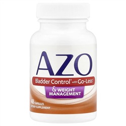 AZO, Bladder Control® с функцией Go-Less® и контролем веса, 48 капсул