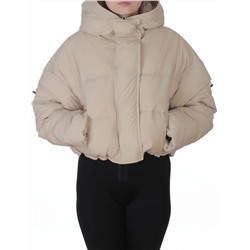 9518 BEIGE Куртка пуховая зимняя женская (пух)