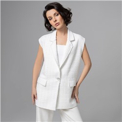 Жилет, в котором выглядишь дорого, Карьерный взлет (античный белый)