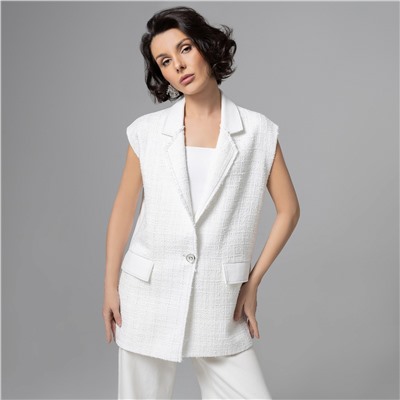 Жилет, в котором выглядишь дорого, Карьерный взлет (античный белый)