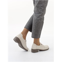 03-YDN15-23 LT. BEIGE Полуботинки женские (натуральная кожа)