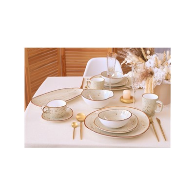 Кружки Magistro Mediterana, набор 2 шт.: 250 мл, фарфор, бежевые