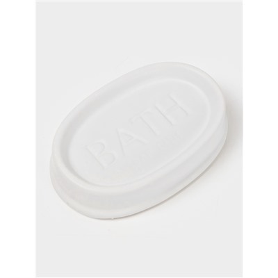 Набор для ванной «Бэкки», 3 предмета, мыльница, дозатор для мыла, стакан, белый