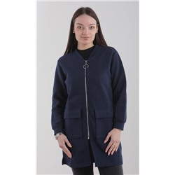 Кофта женская на молнии удлинённая 252997, размер M, L, XL