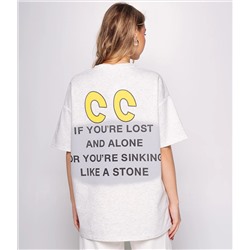 Футболка #КТ2546, серый меланж