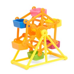 Игрушка для птиц «Карусель», 8×9 см, микс цветов