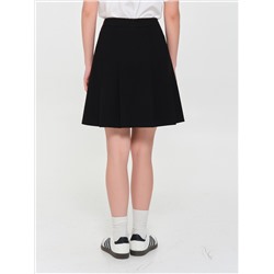 Юбка чёрная со складками