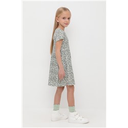 Платье весенний зеленый, винтажные цветы к531 Crockid