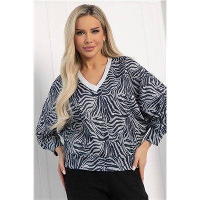 Джемпер Бери и беги (сине-серый) Б12680-7