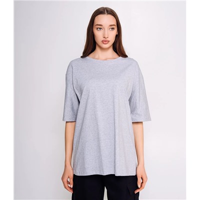 Футболка #ОКТ075001, серый меланж