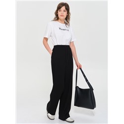 Футболка оверсайз белая с принтом