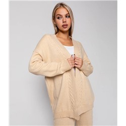 Костюм #КТ7996, светло-бежевый