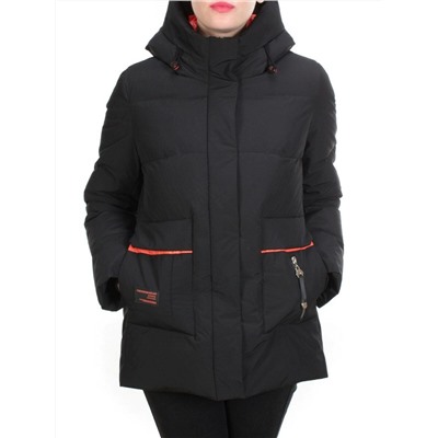 YM 2102 BLACK Куртка зимняя женская MARIA (200 гр. холлофайбера)
