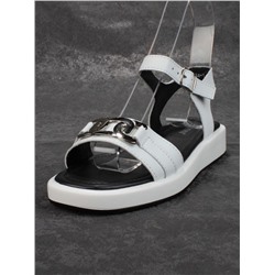 08-PED134-1 WHITE Босоножки женские (натуральная кожа)