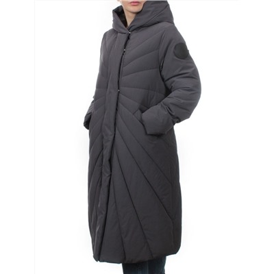 H265 DK.GRAY Пальто зимнее облегченное женское (150 гр. холлофайбер)