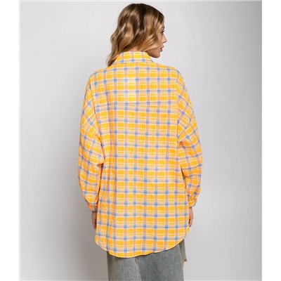 Рубашка #КТ22305, оранжевый