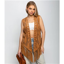 Жилет #КТ88510, коричневый