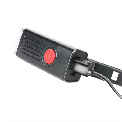Фонарь передний COMIRON "FR21" корпус: ABS; свет: XPG LED, 400lm; аккумулятор 700 mAh, USB, влагозащищённый. /уп 125/500/