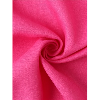 Комплект штор для кухни Этель Linen collection, 145×180 см - 2 шт., розовый, 100% лён 170 г/м²