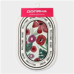 Коврик для дома Доляна Flower, 40×60 см